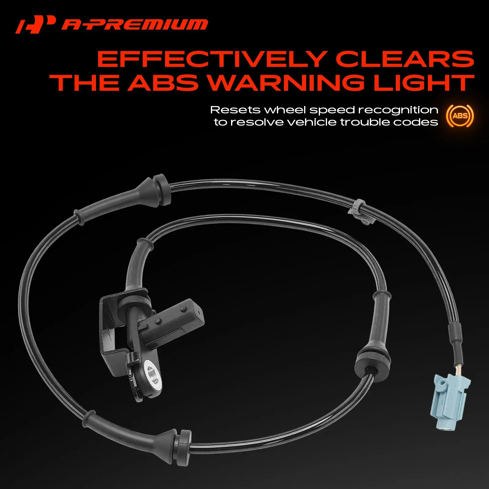 A-Premium Front Driver Side ABS Wheel Speed SensorFront Left for Nissan 350Z 2003-2009 Infiniti G35 2003-2007 3