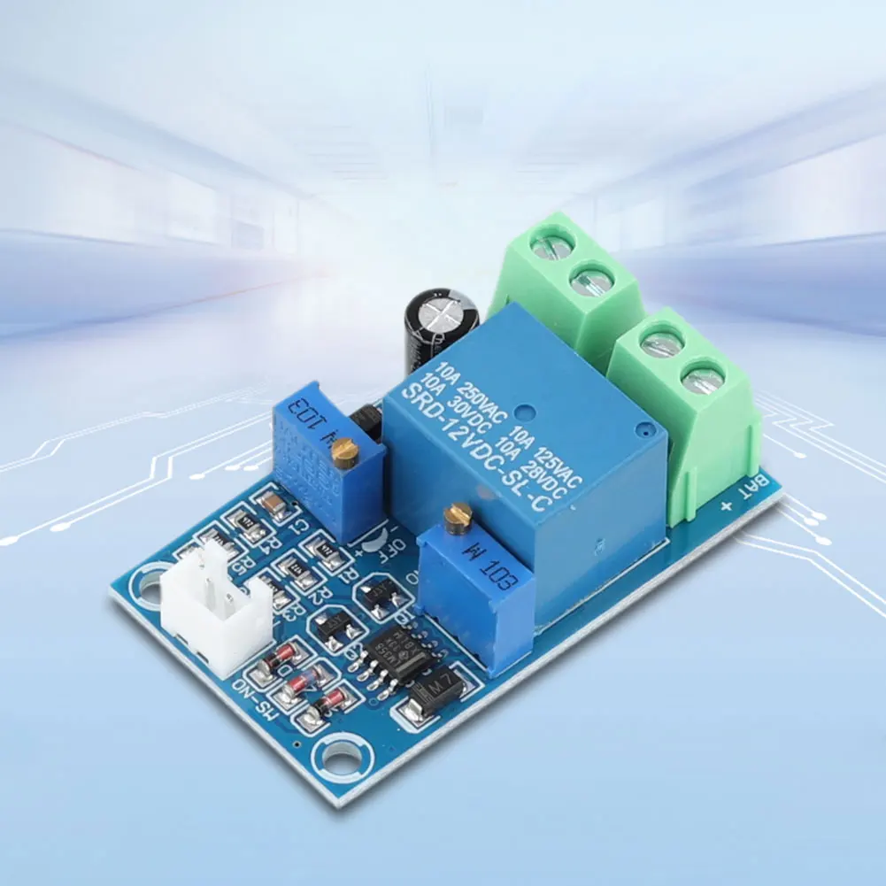 12V Battery Low Voltage Disconnect Switch Module Mini Low Voltage Disconnect Protection Module for Over-Discharging Electronics