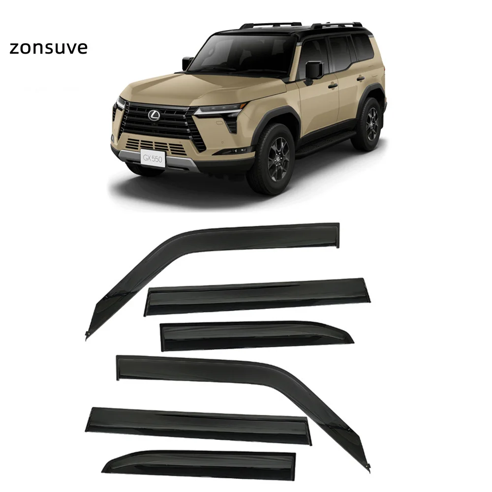 

For Lexus GX GX550 2024-2026 Window Visor Rain Guard Body Kit Accessory