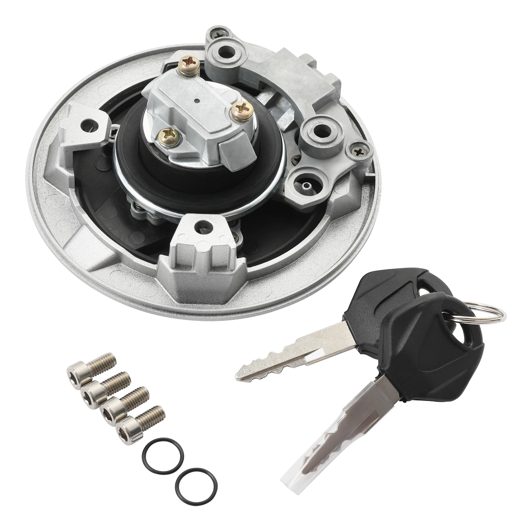 Tapa de tanque de combustible, cerradura con llaves aptas para Kawasaki Ninja 650 Z650 2017-2023 VERSYS-X 300 2017-2023 Ninja 1000SX 2020-2023