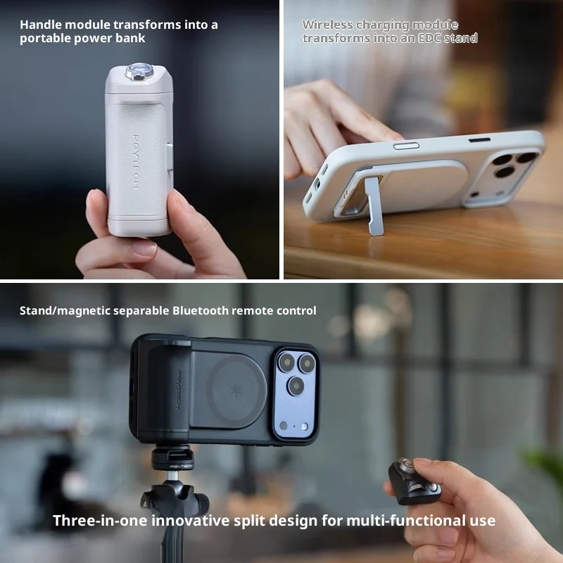 PGYTECH MagCam2 manija de cámara móvil 25N controlador de cámara de Control remoto Bluetooth magnético con luz de relleno magnética para teléfono