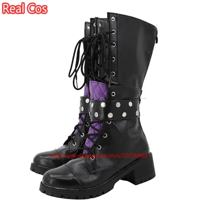 

2025 RealCos Game Cos Wraith Cosplays Costume Outfits Fantasy Shoes Boots Accessory Halloween Carnival For Female Girls Roleplay