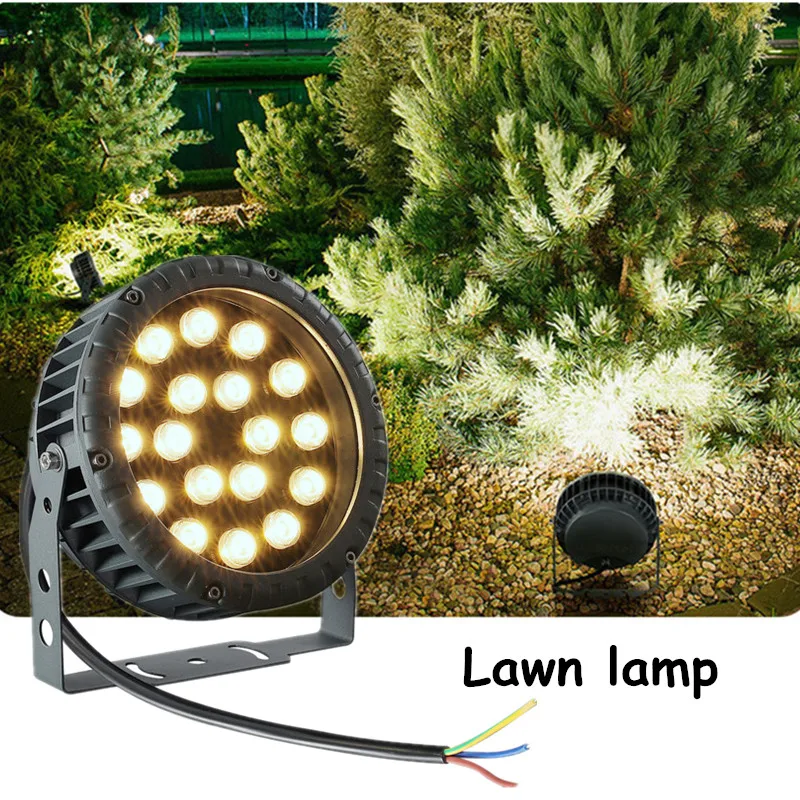 

LED Wheel Light Outdoor Waterproof Lawn Lamp Landscape Shine Tree Projection Lights Landscape Garden Patio Lights 9w 12w 18w 24w