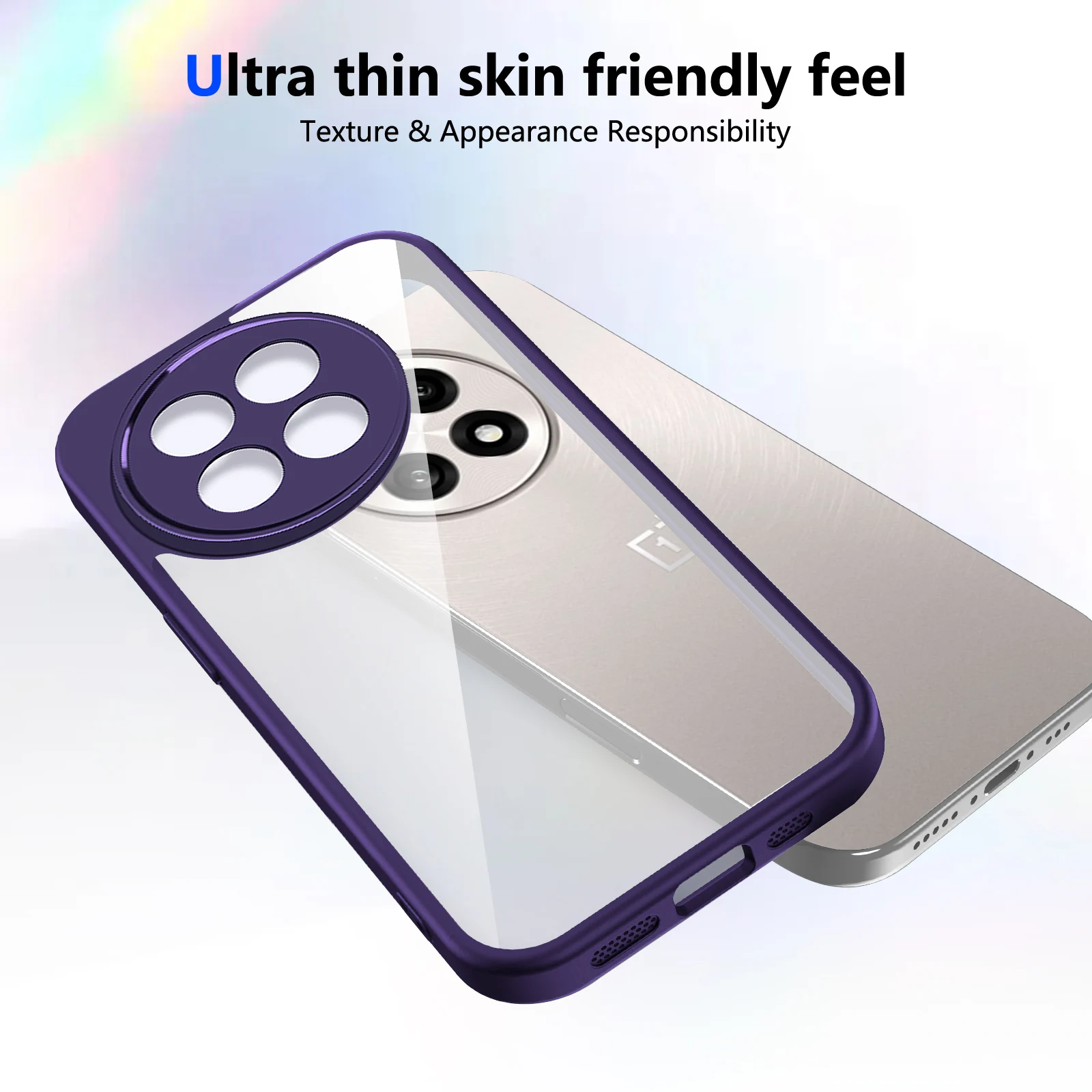 Para Oneplus 13 13R funda nueva moda transparente Airbag cubierta anticaída para Oneplus ACE 5 Pro parachoques a prueba de golpes Fudna