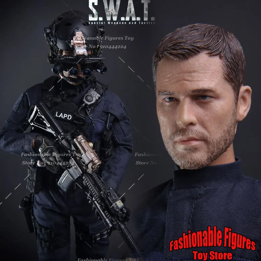 Minitimes M024 1/6 Men Soldier SWAT Police Modern Military Combat Dolls Full Set 12'' Action Figure Model Collection