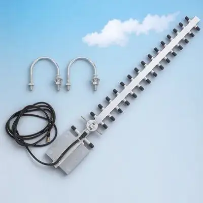 High Gain Wireless Fishbone Antenna Aluminum Alloy ABS Directional WiFi Router Network Adapter Stable Easy Install