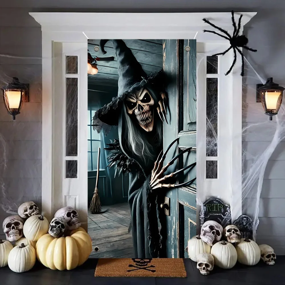 Terrifying Skeleton Door Decor 3