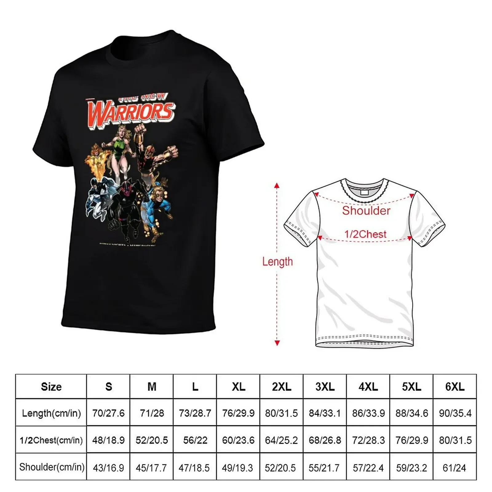 The New Warriors Issue #1 T-Shirt anime stuff plain custom t shirt anime figures vintage t shirt men