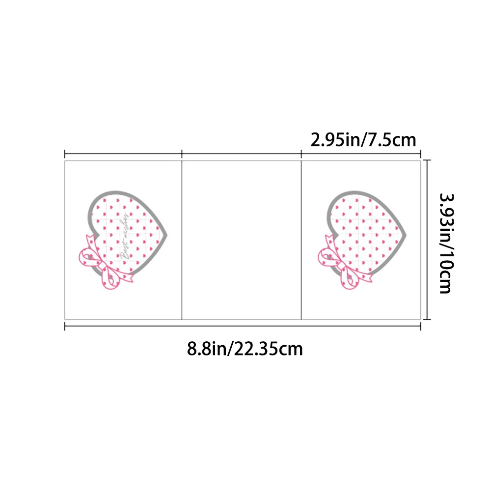 10 sheets Three fold Love 3D Cartoon Cute Creative DIY Birthday Card Valentine's Day Mother's Day