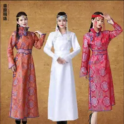 Mongolian Clothing Welcome Etiquette Women's Ethnic Style Dress