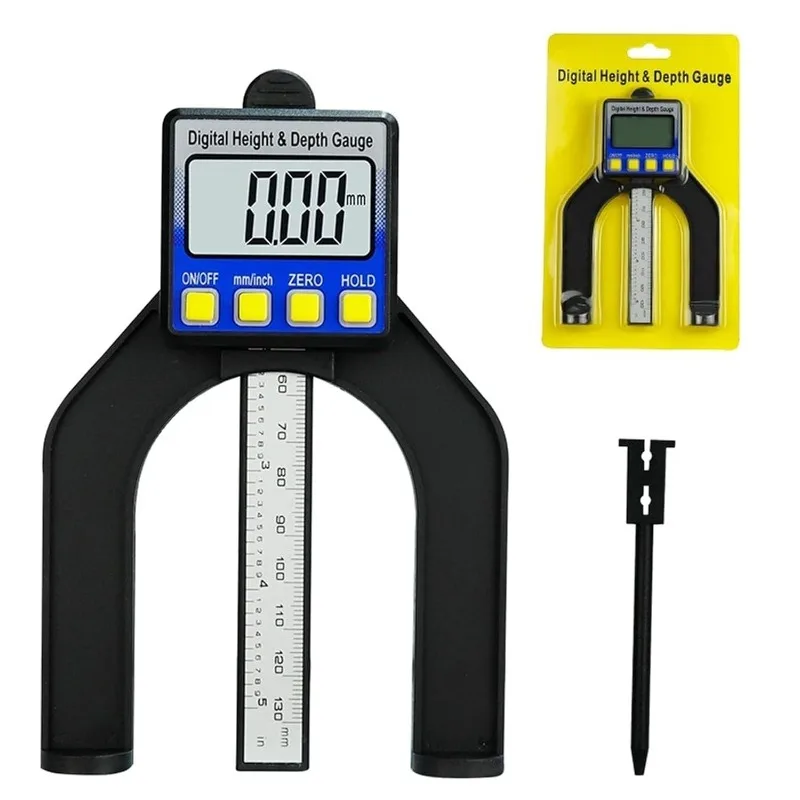 High precision digital woodworking depth ruler 0-80mm table saw depth ruler height ruler hole depth measuring caliper