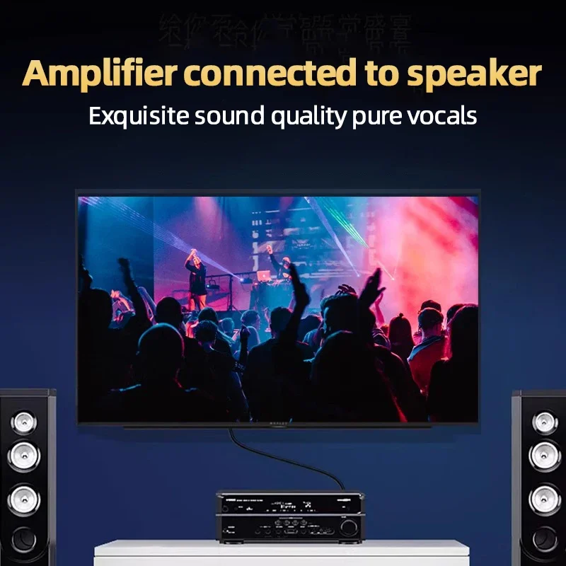 كابل TODN HIFI RCA موصل OFC عالي النقاء 2RCA إلى 2RCA كابلات صوت إشارة لمكبر الصوت DAC #4