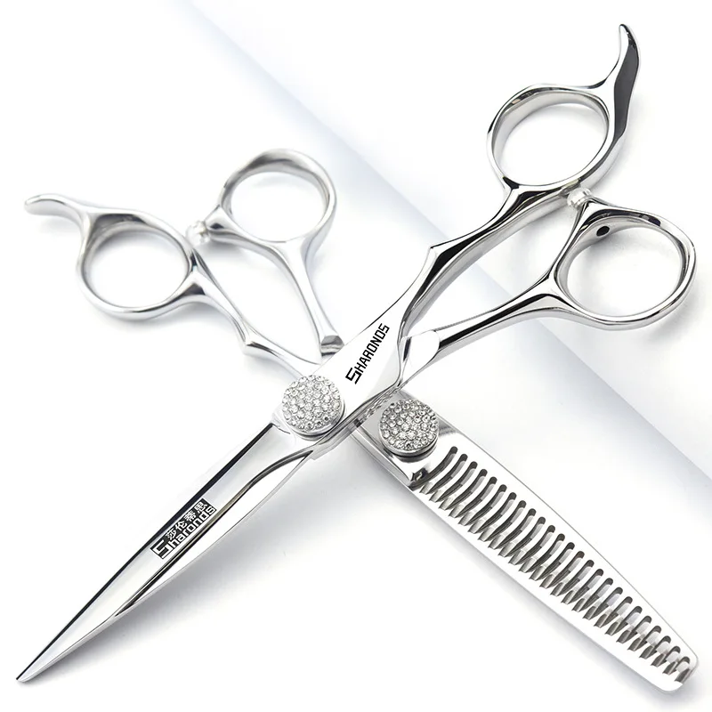 CNC Craft Professional Hairdressing Scissors Japan CNC 6 Inch 7 Inch Flat Tooth Scissors Combination Professional Hairdressing