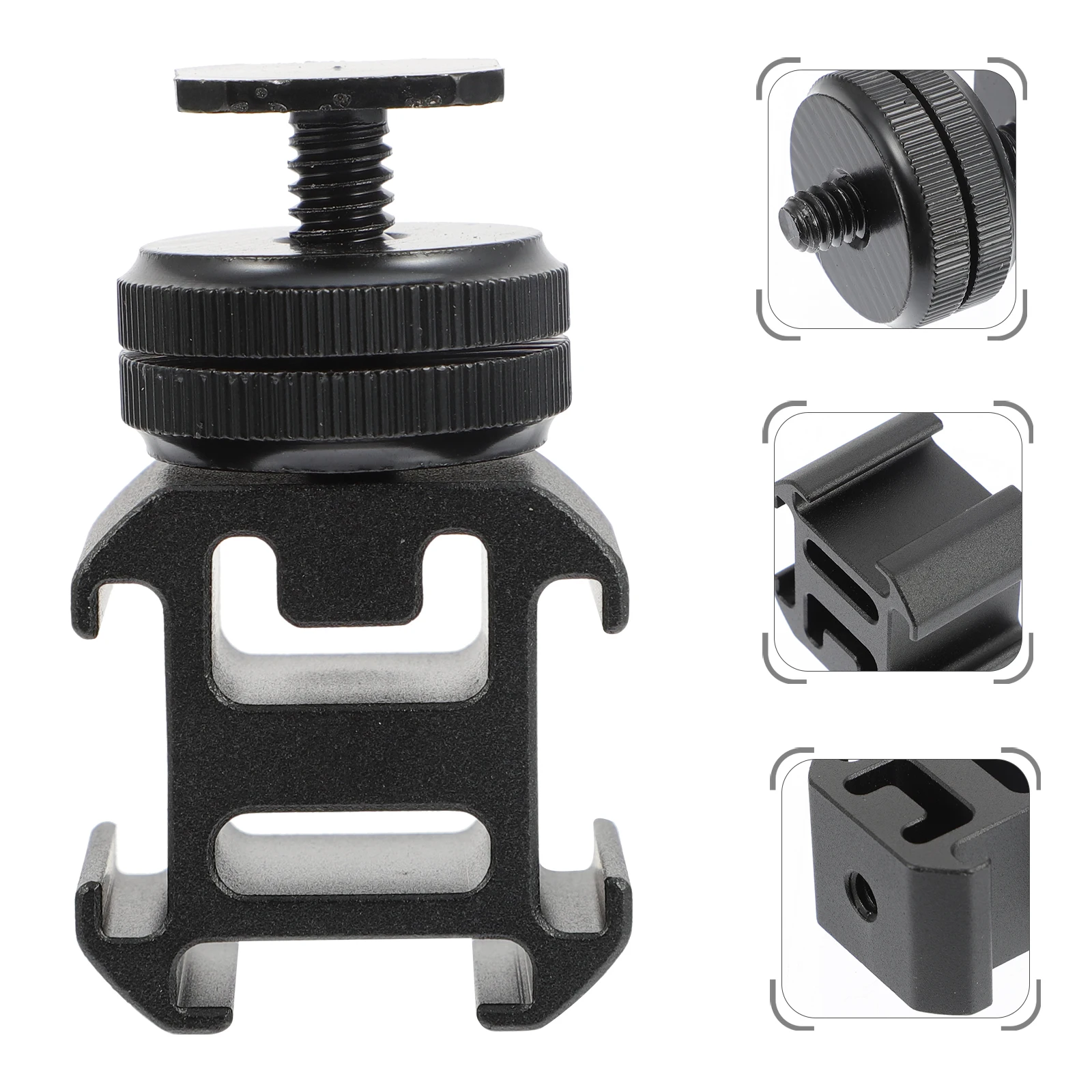 

Hot Shoe Base Adapter for DSLR 4 Inch Tripod Screw Mount Flash St Microphone Light Mount Aluminum Durable Anti Rust