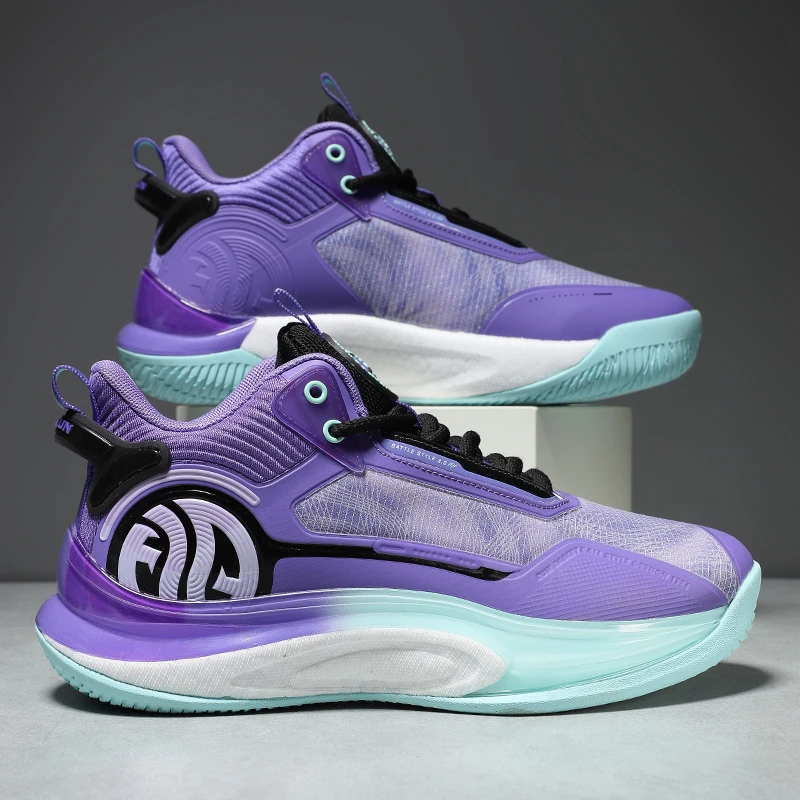 

Men's Athletic Basketball Sneakers Breathable Cushioning Non-Slip Gym Training Running Shoes Unisex