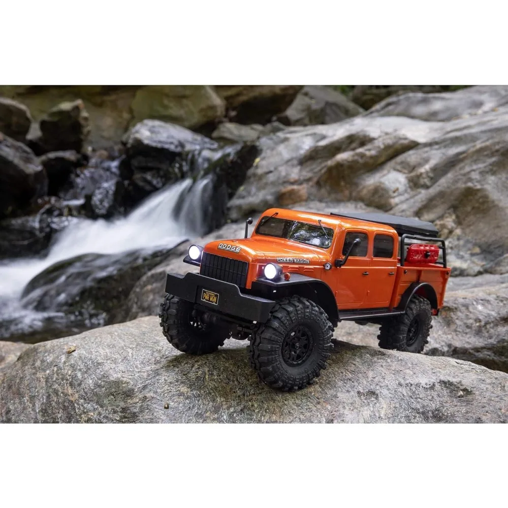 الألعاب والألعاب/شاحنة RC SCX24 40's 4 أبواب Dodge Power Wagon Orange1/24 4 Wheel Drive-RTR (كل ما يتضمن تشغيلها) #3