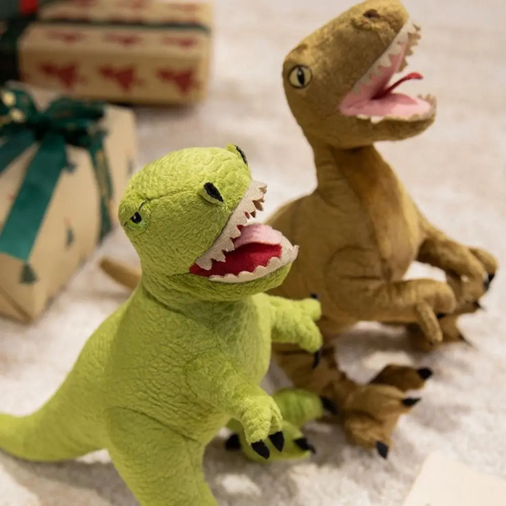 PP Cotton Green Triceratops Doll Tyrannosaurus Rex Collection Dinosaurs Plush Pillow Velociraptor Comfortable