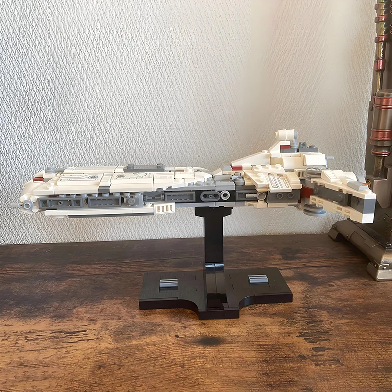 MOC المركبة الفضائية المتمردين Pelta-Class القتالية الفرقاطة وزارة الدفاع Tantive IV اللبنات الطوب لتقوم بها بنفسك تجميع اللعب الهدايا