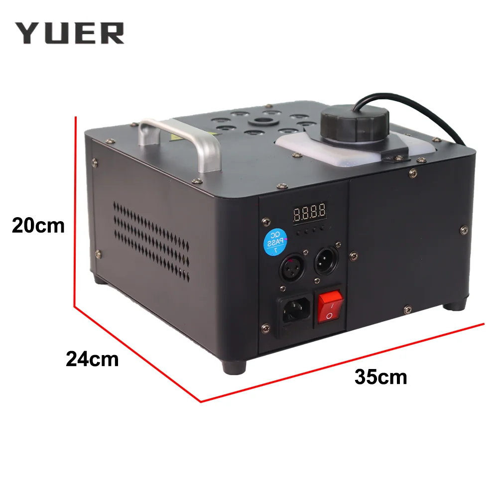 1500W Fog Machine RGB 3in1 Smoke Machine Stage Light DMX512 Remote Gas Column Haze Machine for DJ Disco Party wedding bar club
