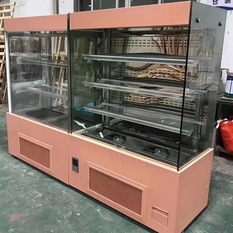 Rapid Cooling Sturdy Open-Front Open Vertical Multideck Refrigerator with Adjustable Shelves
