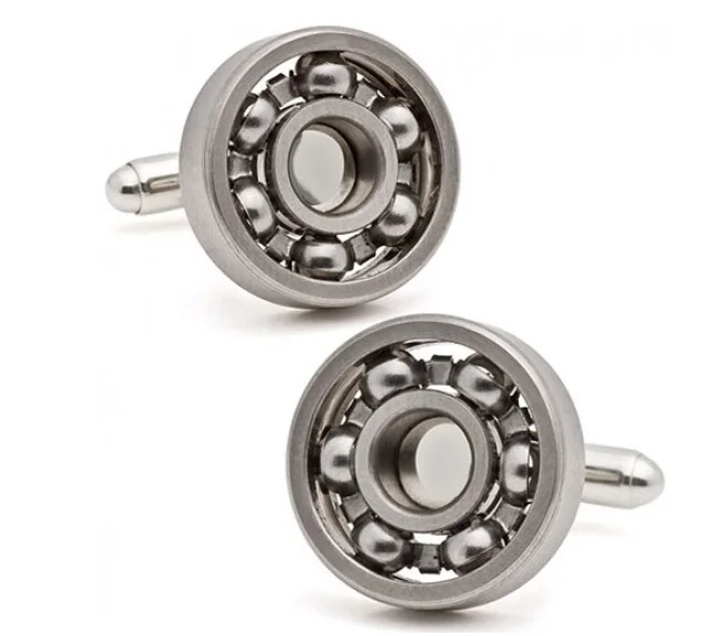 

Ball Bearing Cufflinks Functional Rotatable Diversity of Mechanic Vintage Metal Color Cuff Links