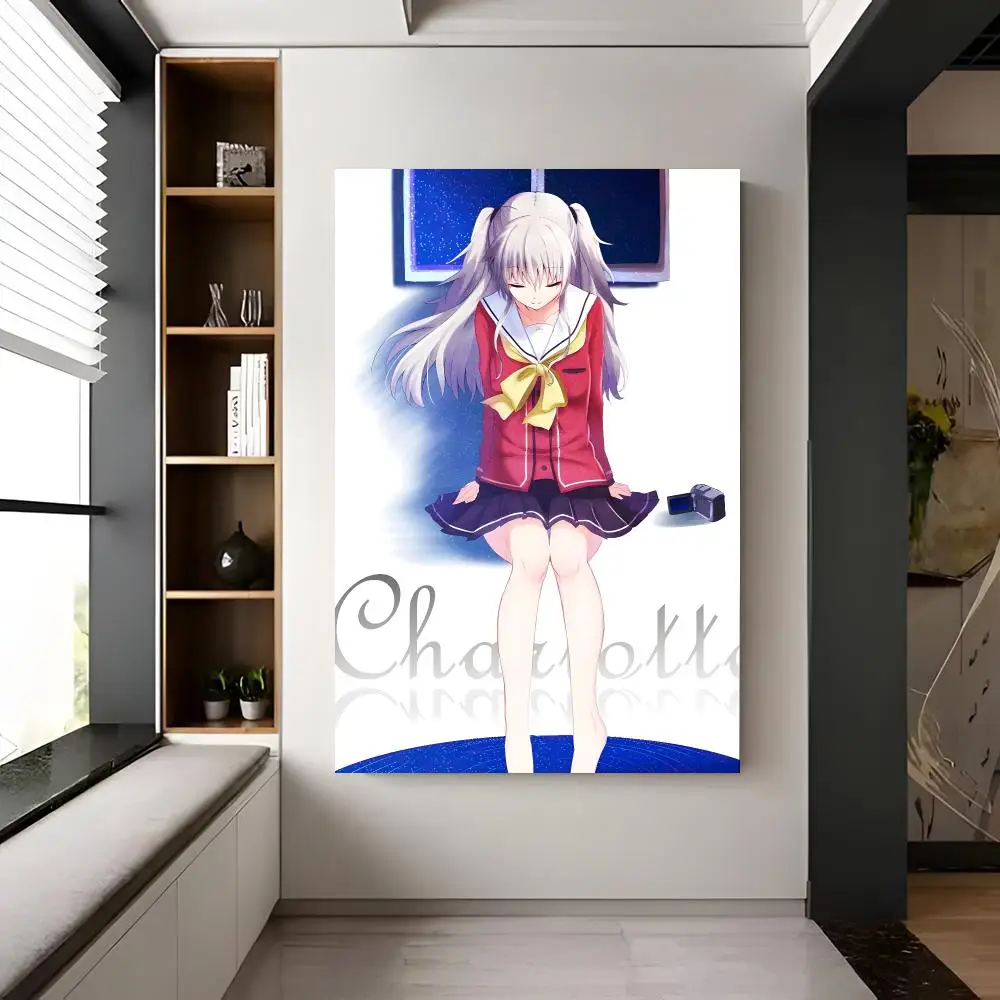 Supernatural Anime C-charlotte Poster Trendy Aesthetic Self-Adhesive Wall Poster Room Decor for Bedroom & Dorm