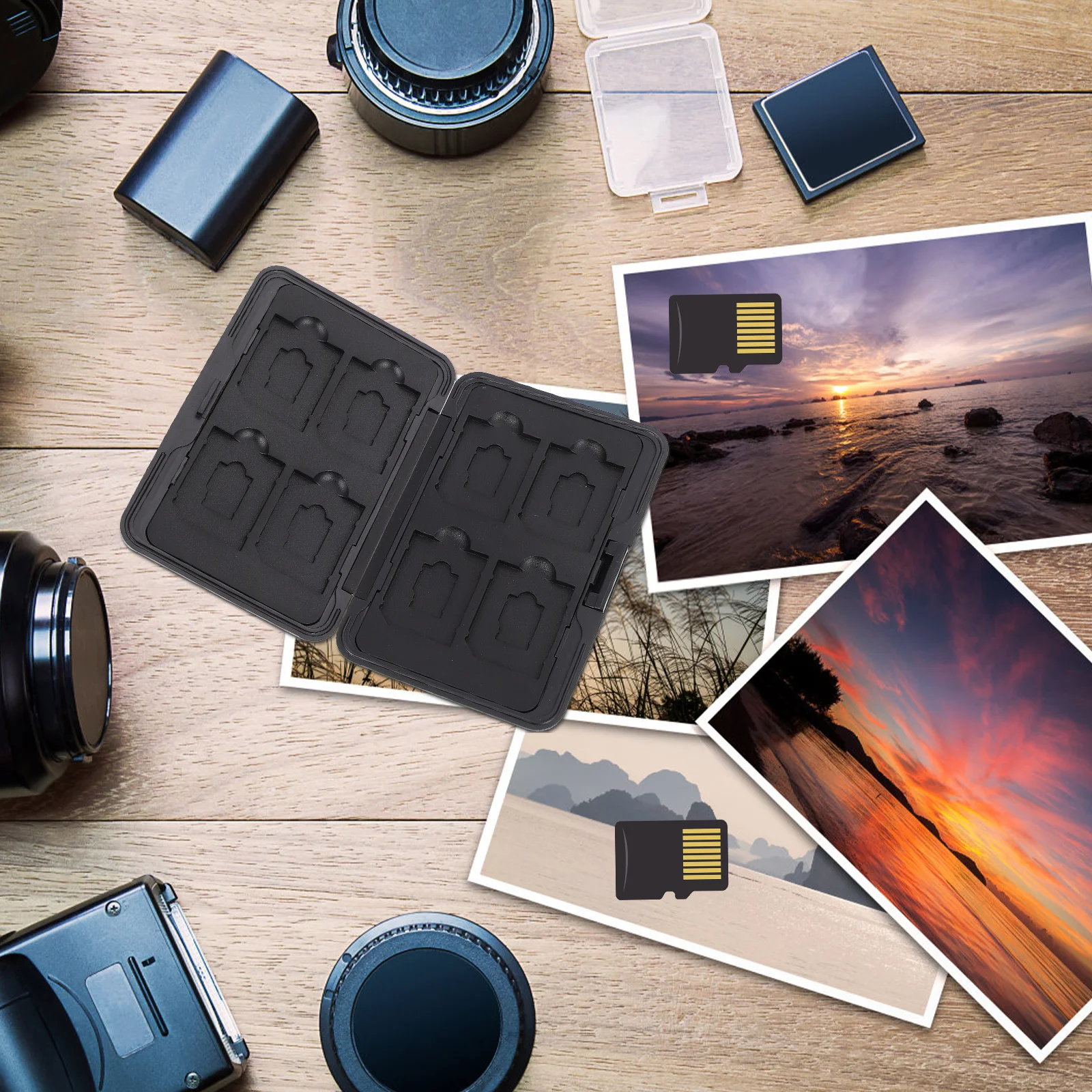 

Storage Box 8 Slots Metal Memory Card Case Holder For Micro Cards Organizer Container Memory Card Keeper