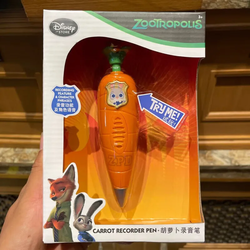 

In Stock Genuine Original Disney Zootopia 2 Carrot Recorder Pen Police Officer Judy Anime Peripheral Birthday Gift Collectibles