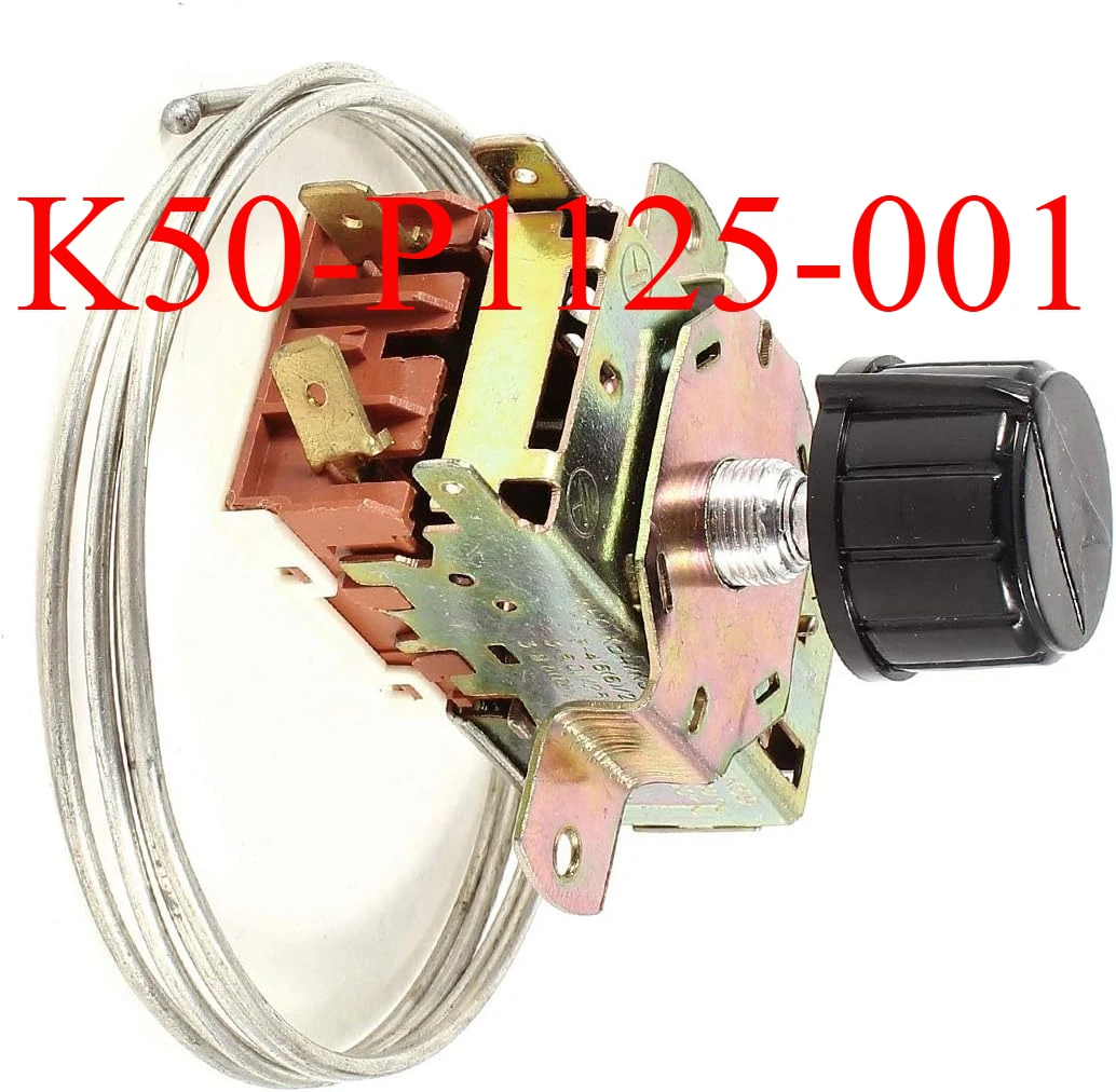 

K50-P1125-001 Refrigerator 4 Thermals Thermostat Temperature Switch Controller for Fridge/Freezer Accessories -18~+8.5 Celsius