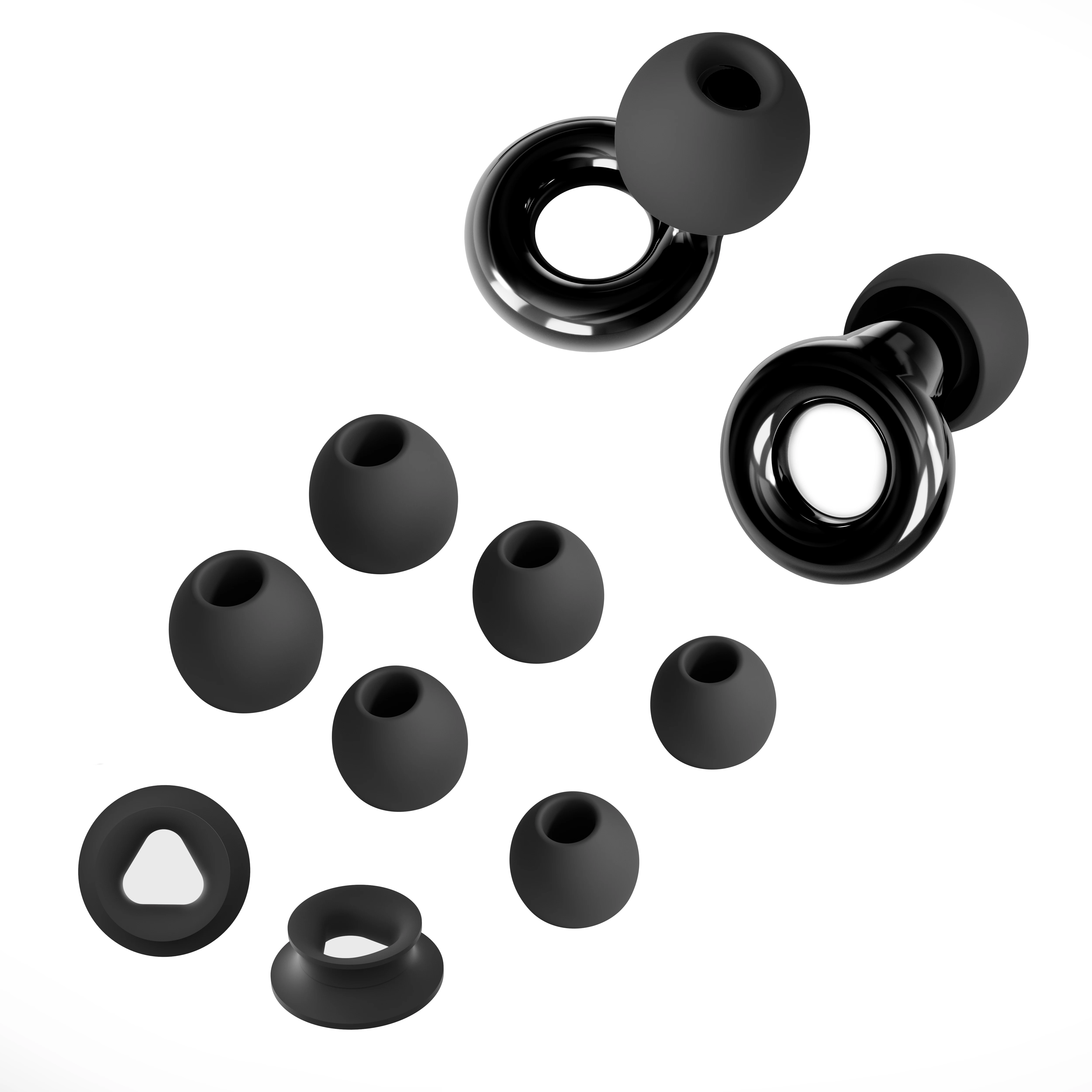 Tappi per le orecchie ad alta fedeltà Riutilizzabili per concerti e festival, eventi dal vivo, musicisti, DJ - 8 auricolari nella riduzione del rumore XS/S/M/L