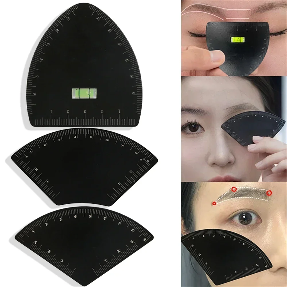 Linijka do rysowania brwi w 1 minutowy czas, narzędzie do mikrobladingu, mapowania, modelowania, trwały makijaż, linijka do tatuażu, akcesoria do oczu