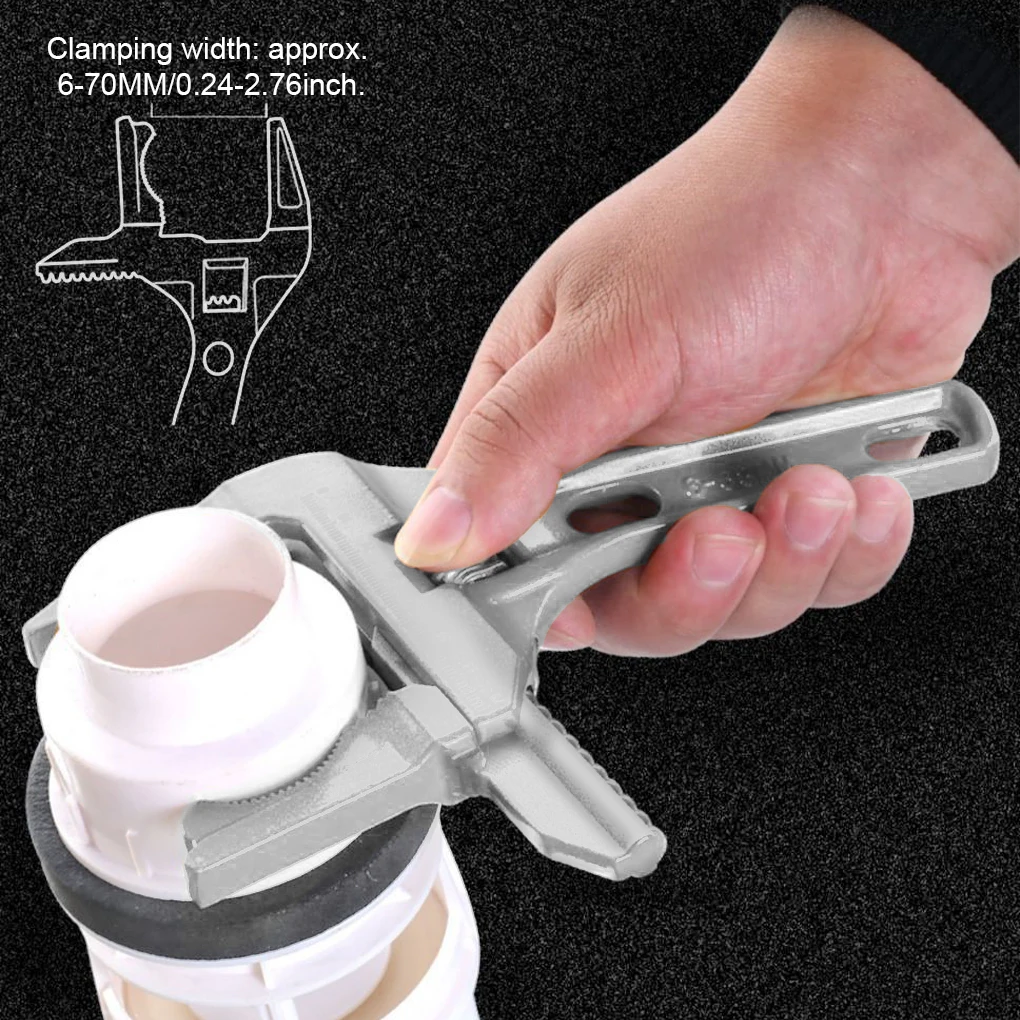 Sanitary Wrench Tool Movable Short Handle Large Opening Multifunctional Activity Universal Wrench Board Hand Plumbing Wrench