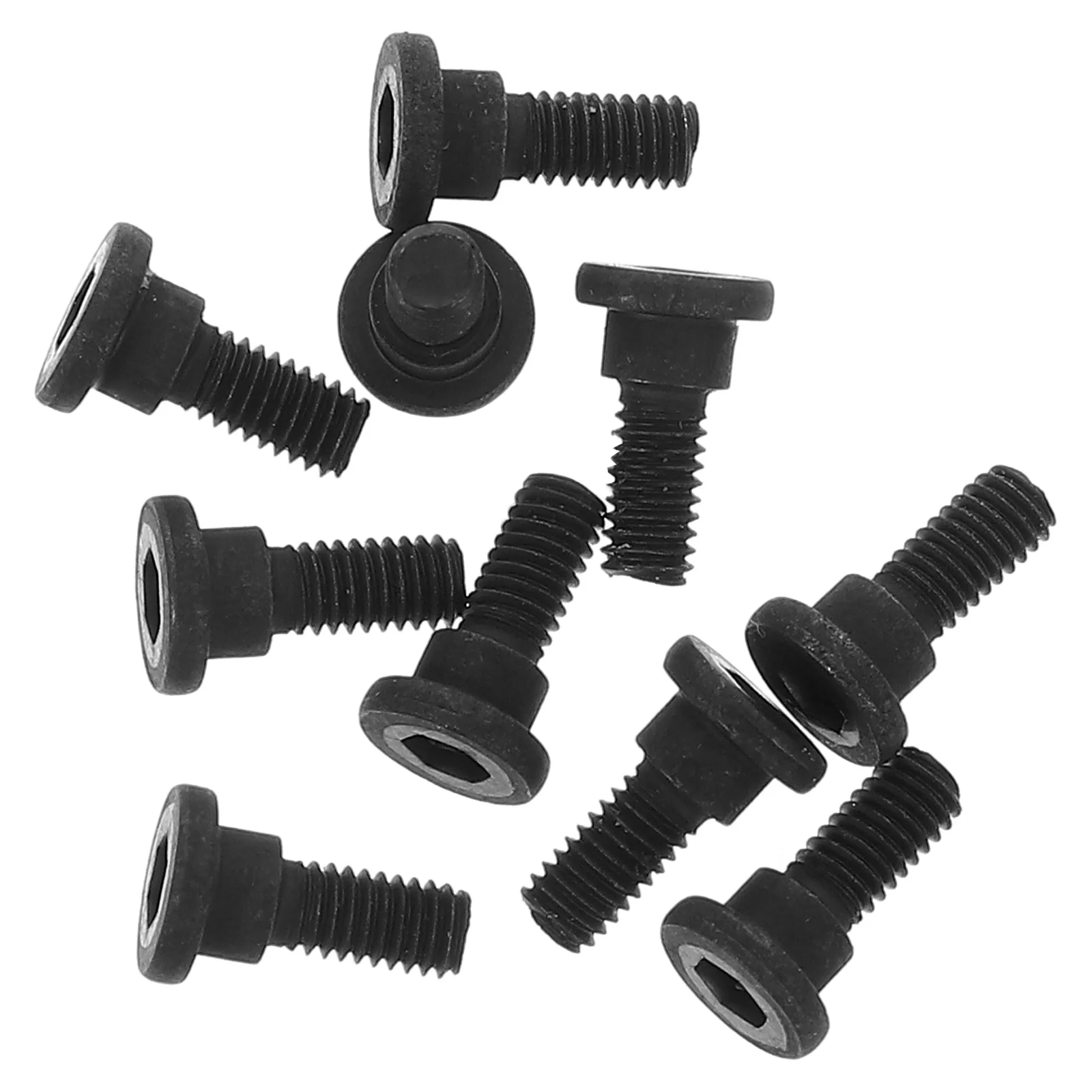 

10Pcs M2.5 Hex Socket Cap Bolts Black Carbon Steel Full Thread Machine Screws Shoulder Screws for Repair Shoulder Screw