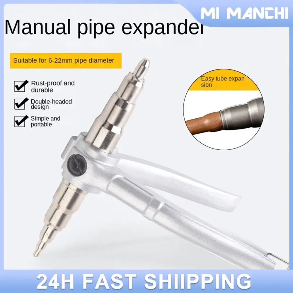 Eccentric Flaring Expander Sanitation Pipe Expanders Double-head Manual Tube Expanders Refrigeration Maintenance Tool Anti-slip