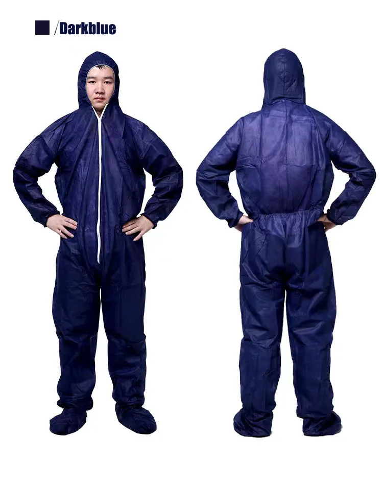 Disposable Sanitary Isolation Protection Jump Suit Work Safety Clothing Breathable Dustproof Sparying Paint Labour coverall Suit