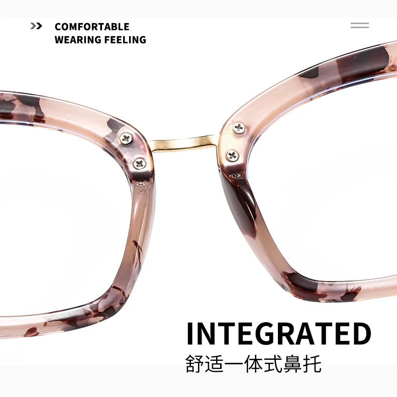 Rote Lesebrille im Cat-Eye-Design mit Blaulichtfilter, Transparenter Brillenrahmen, Übergroße Computerbrille – Detail 20