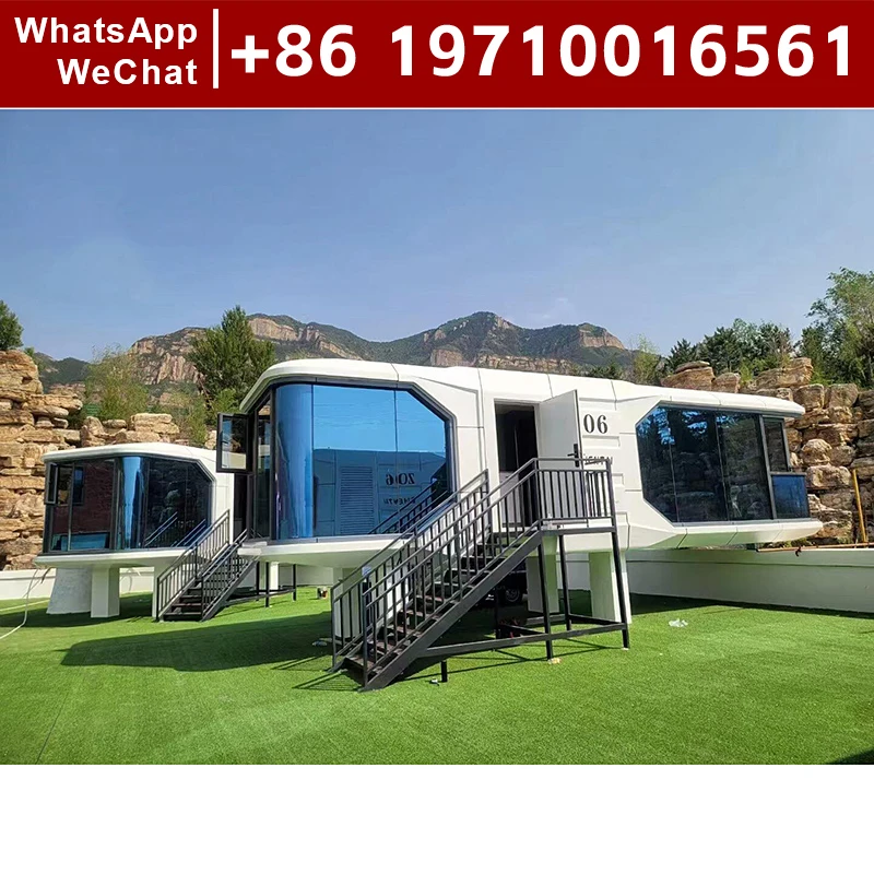 For Country House Capsule Outdoor Prefabricated Hotel Rooms Luxury Prefbricted Vill a Frame Pre Fab House Modular Home Houses