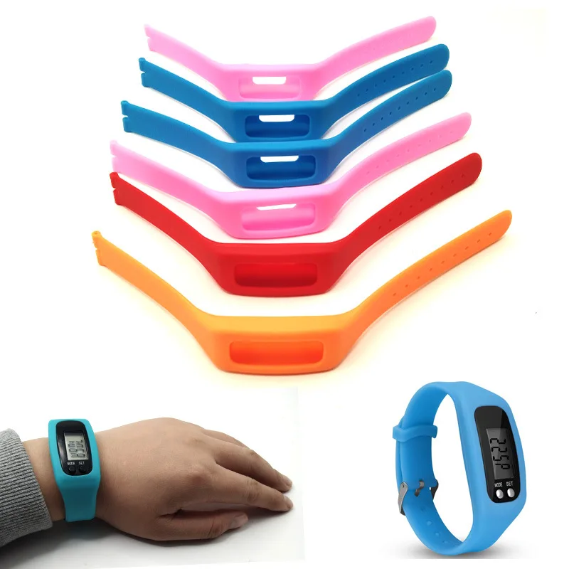 Border-podómetro de silicona para niños, reloj con contador de calorías, Correa electrónica, novedad