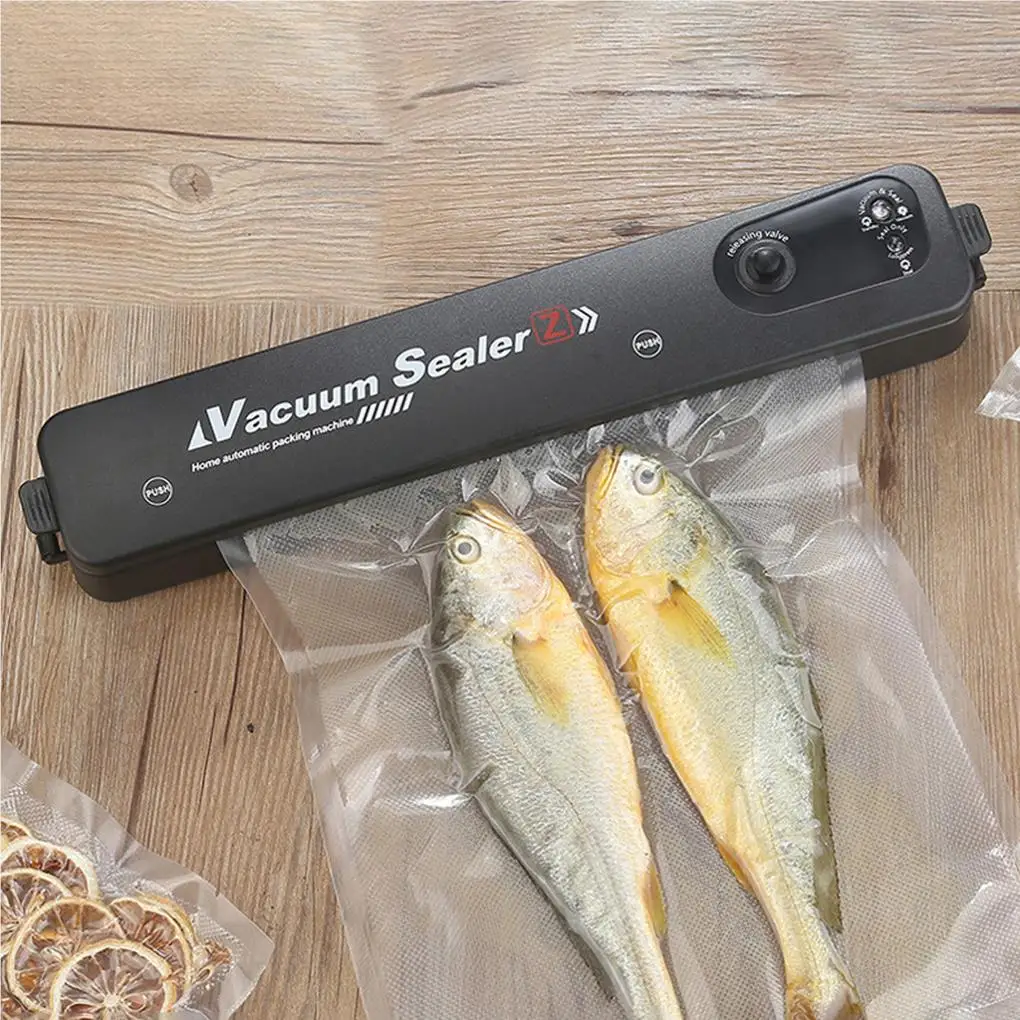 Original New Food Vacuum Sealer Automatic Food Packaging Machine Household Food Savers Compact Design Vacuum Sealing Machine