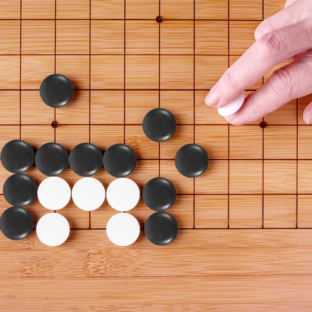 

100Pcs Smooth Resin Go Chess Beads Educational Board Game Piece Set Enhances Logic Chess Accessories for School