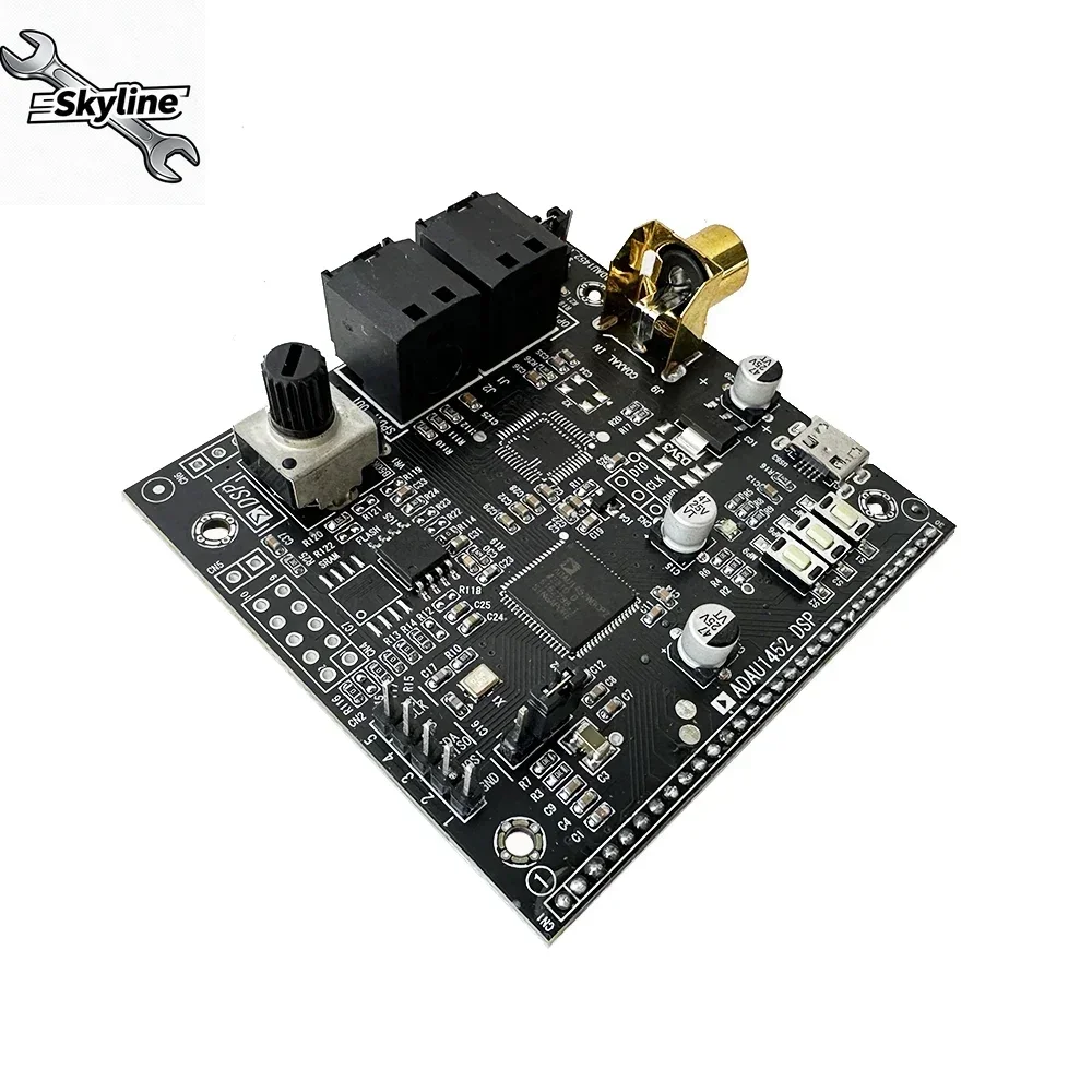 ADAU1452 DSP Electronic Frequency Divider Board, AD1938 CODEC CS42448 Audio Decoding Module, 6IN 8OUT Sampling Rate Up to 192K