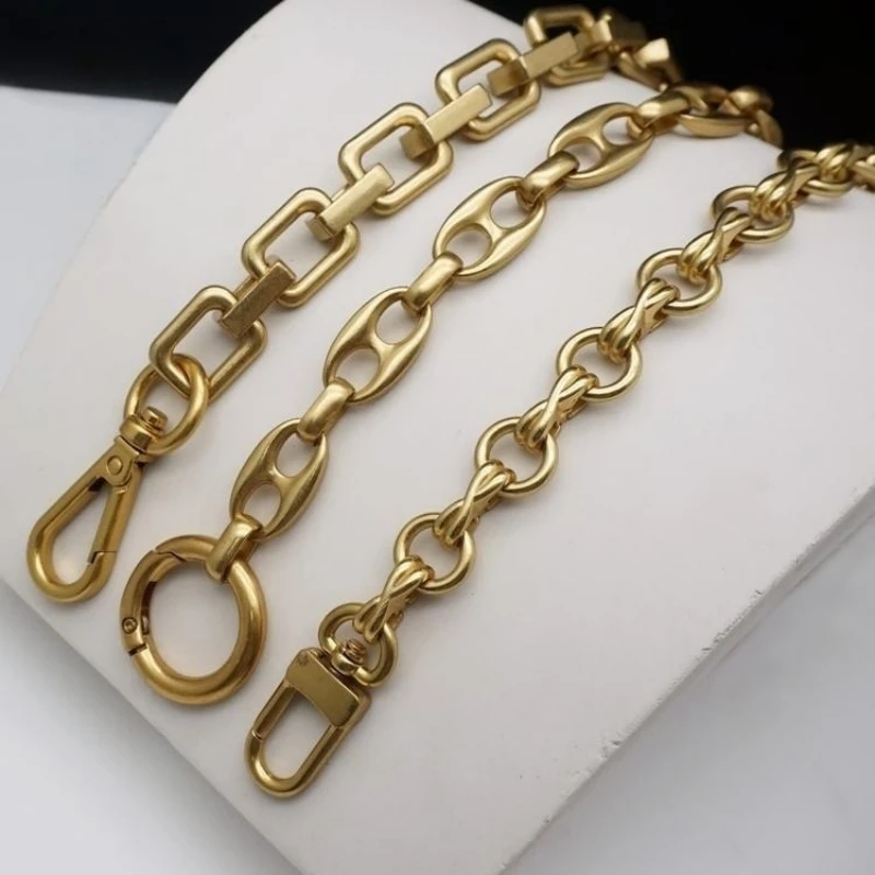 High Quality Purse Chain Strap Zinc Alloy Shoulder Handbag Strap Replacement Handle Chain Metal Chunky Bag Chain Strap