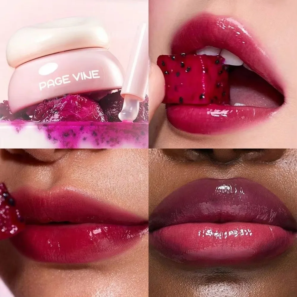 Nuevo Brillo de labios enlatado, brillo de espejo, brillo de agua, aceite de labios de miel, líneas de labios hidratadas, cuidado