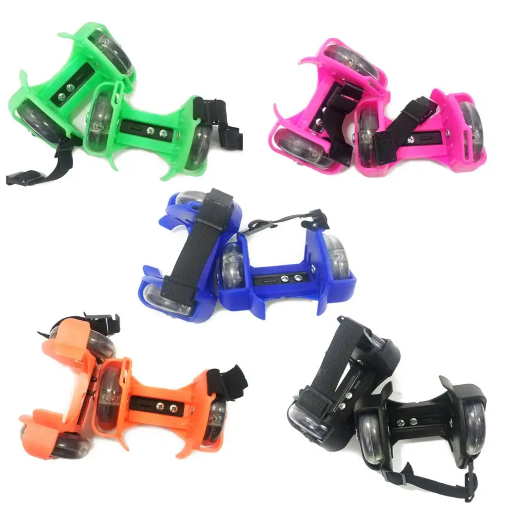 Flashing Child Gift Pulley Heel Adjustable Safety Outdoor Home Skating Flash Heel Wheels Shoes