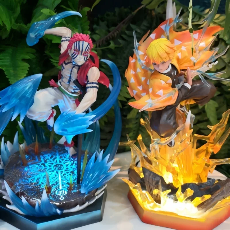 Agatsuma Zenitsu Figure Anime Peripheral Toys Collection Model Statue Luminous Pvc Material Boxed Children'S Christmas Toys Gift