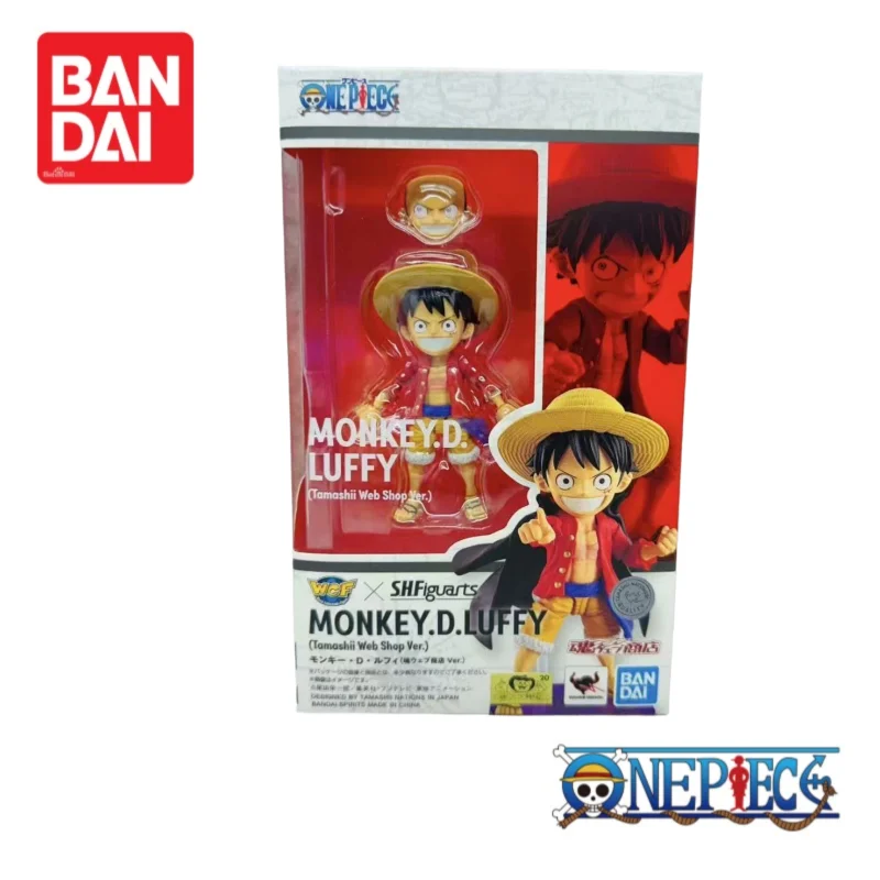 

Bandai One Piece Monkey D. Luffy, оригинальная в наличии, 100% натуральная модель, фигурка, ограниченная серия, аниме, товары, украшения