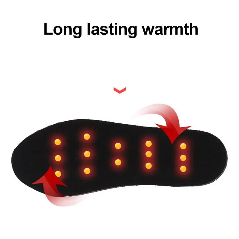 1 Pair USB Heated Foot Insoles Cuttable Foot Foot Warmer Warmer Heating Shoe Pad For Winter Washable