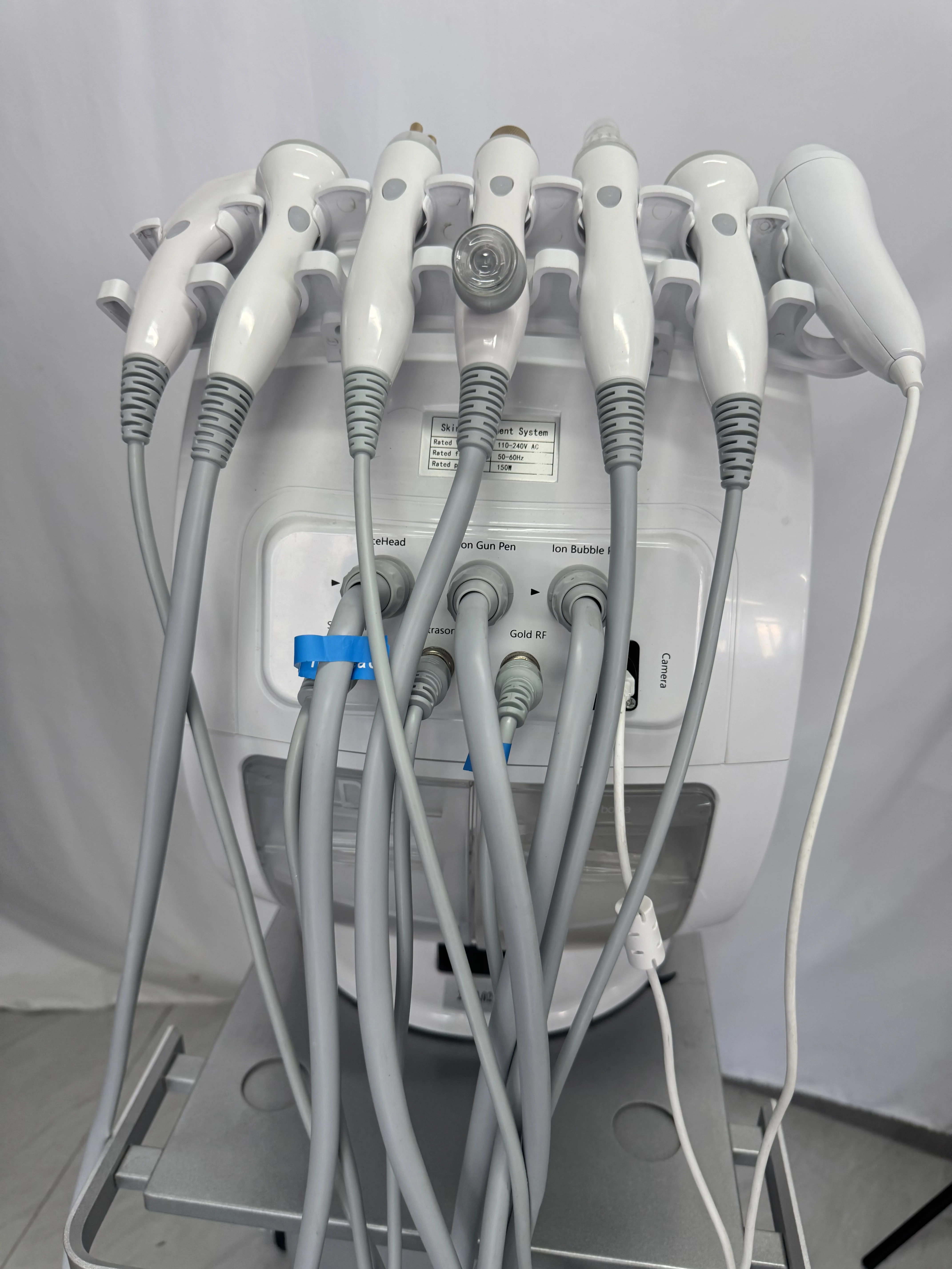 Smart Ice Blue Plus 7 en 1 máquina de burbujas de hidrodermoabrasión de oxígeno máquina profesional de Hydra facial máquina ultrasónica de elevación rf