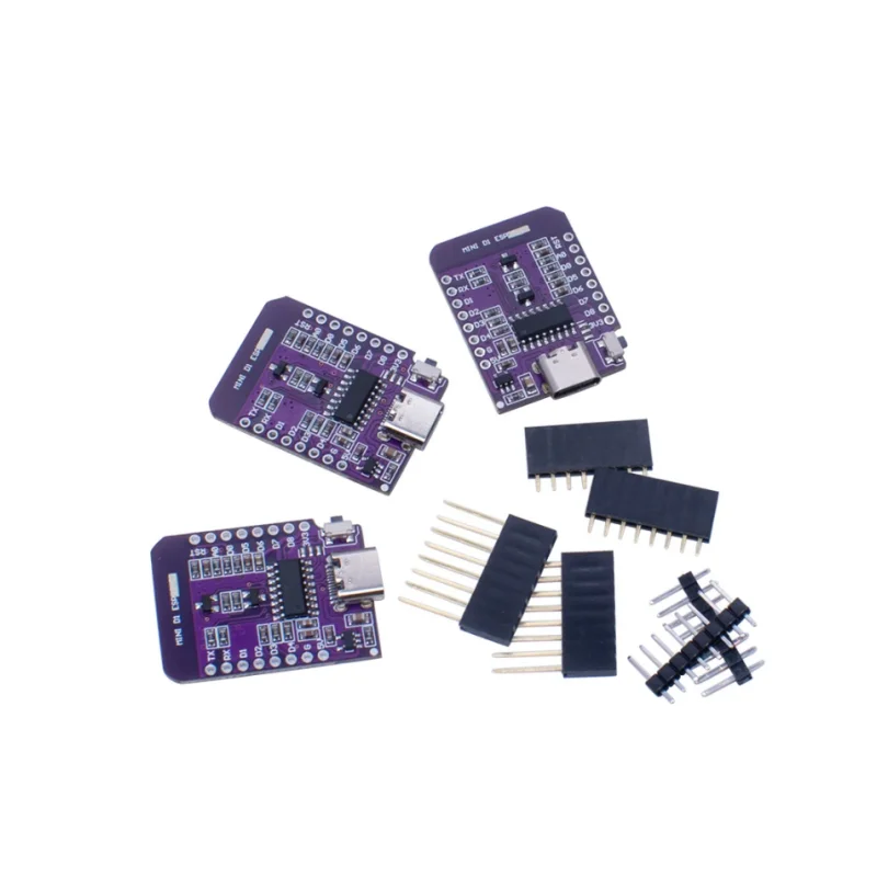 Placa de desarrollo WiFi Mini Pin, NodeMCU Lua IOT, ESP8266, ESP-07, CH340G, USB, tipo C, ESP-07 S, 3,3 V