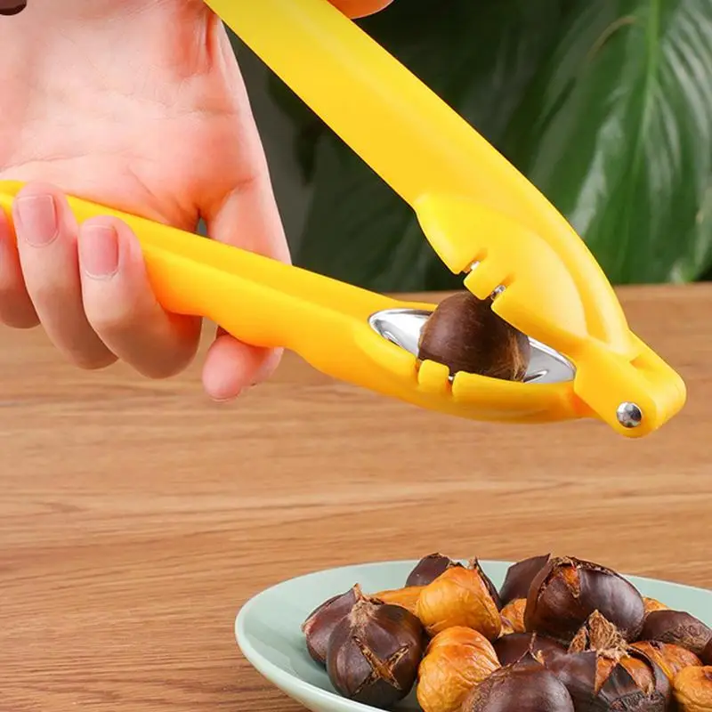 Chestnut Opener Stainless Steel Nut Cutter Tool Multifunctional Dried Fruit Opener Portable Nut Cracker Sheller For Chestnuts